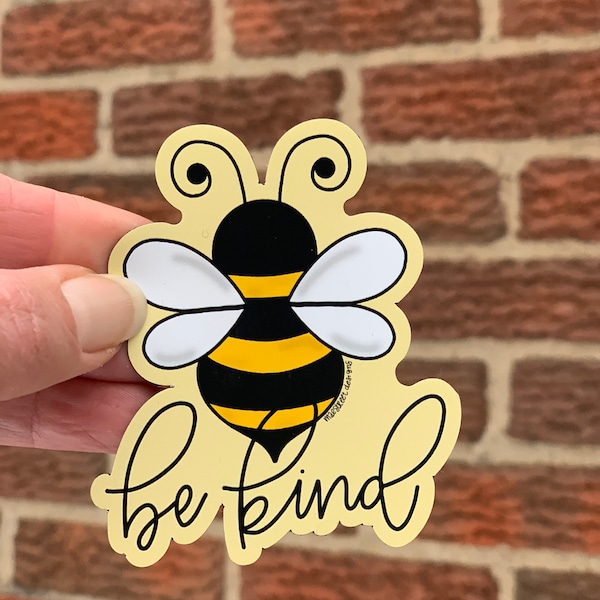 Be Kind Bee Vinyl Sticker or Magnet | Mae Street Designs