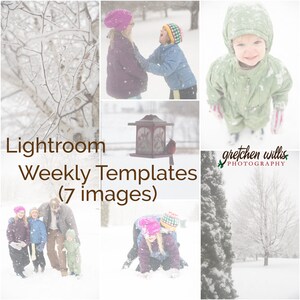 Lightroom Weekly Layout Templates P365 - Classic, CC2015, v.4,5,6