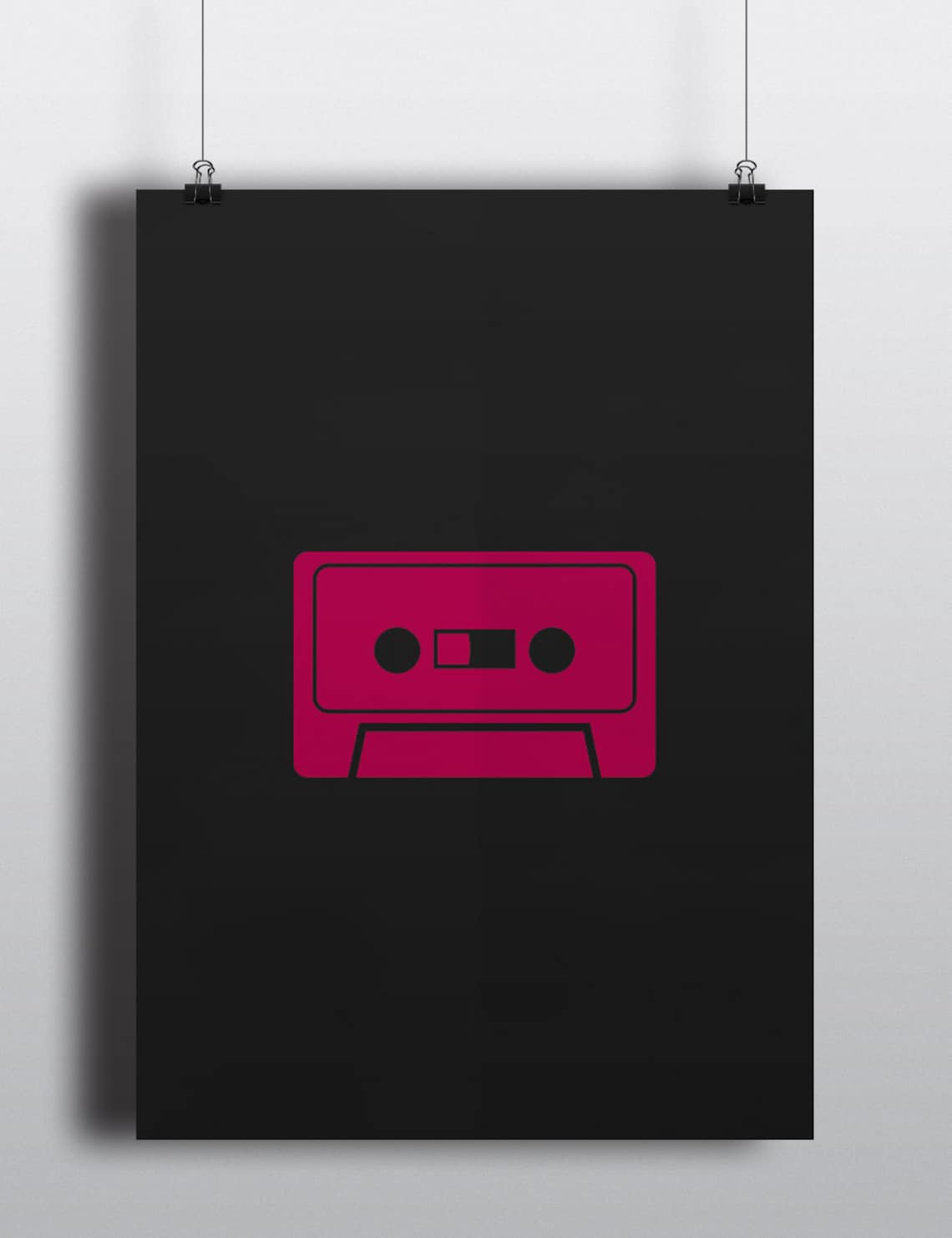 Cassette Poster Etsy