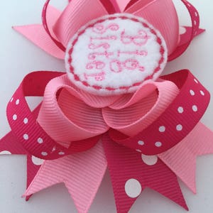 Big, Middle or Little Sister Bow you choose one Big Sister hairbow middle Sister Hairbow Little Sister Hairbow image 5