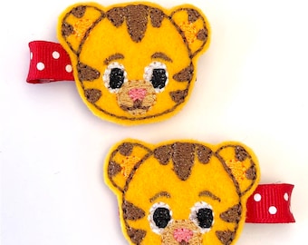 Tiger Feltie- Tiger Clippie- Tiger Boy Feltie - Character Feltie - Daniel Clippie -