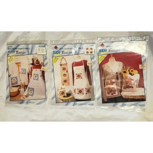 3er-Bügelpackung Soft Transfers Vintage 1996 von plaid Sealed Bags