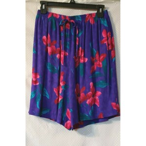Vintage Wide Leg High Waist Shorts Elastic Waist Medium Drapers & Damons