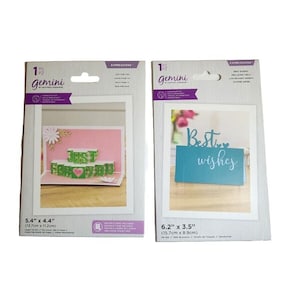Lote de 2 Gemini Expressions Crafters Companion Sentiment morre novo