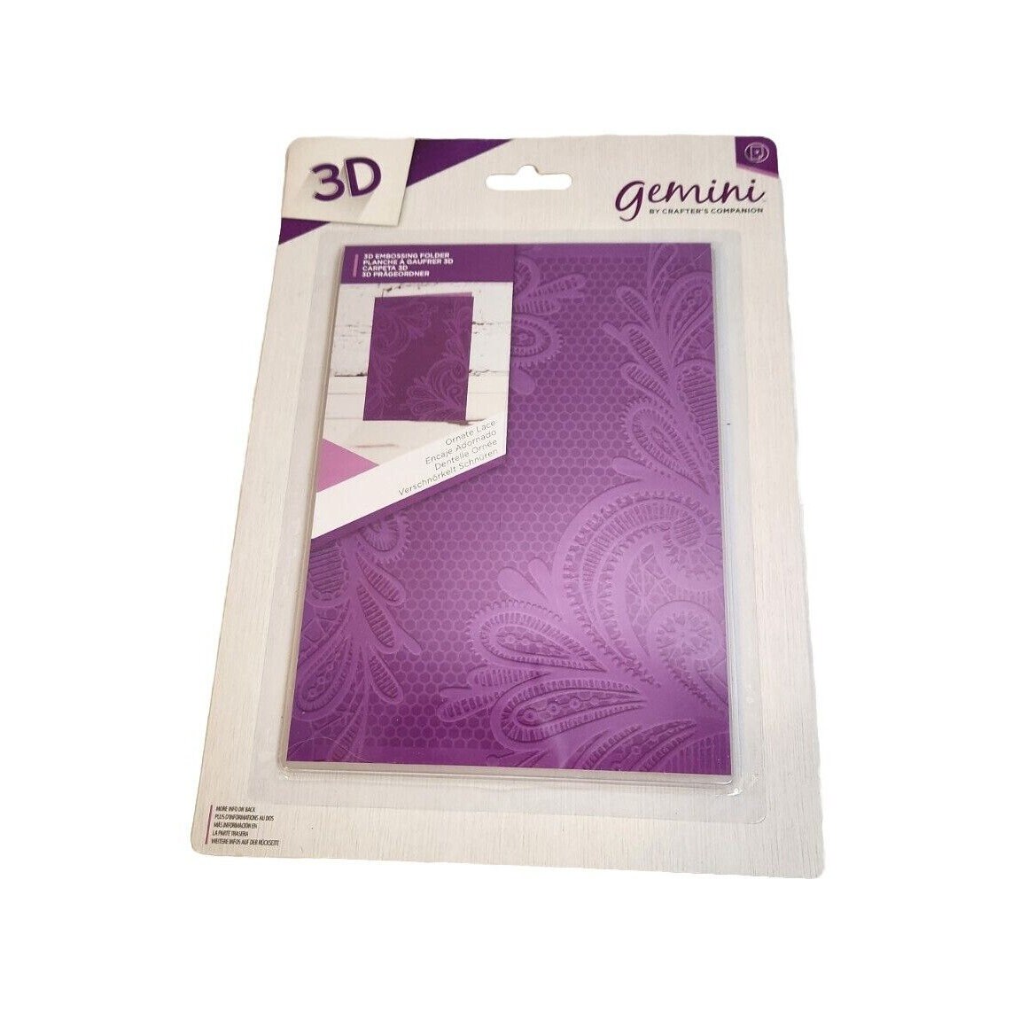 Gemini Crafters Companion 3D Embossing Folder Ornate Lace New Sealed Etsy
