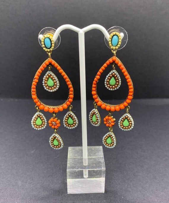 Boho Style Dangle Earrings - image 1