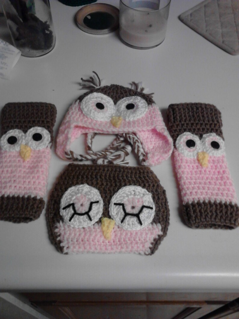 Owl Diaper Cover Set
