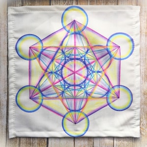 Crystal Grid Cloth Metatron Cube