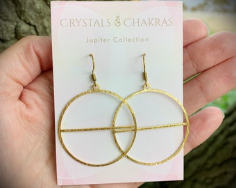 Brass Hoop Earrings