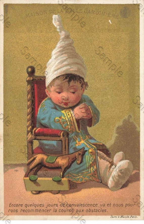 Rare  Victorian Trade card  Baby