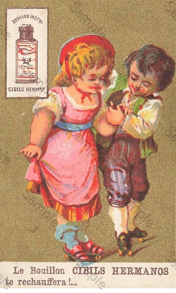 Rare  Victorian Trade card  GIRL