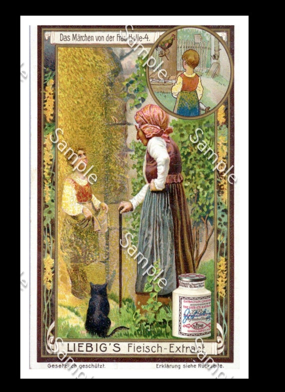 Victorian Trade card grandma and a little girl  Img0013