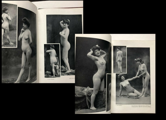 French MES Models Album 1 female model album Study of Nudism over 200 examples circa 1905