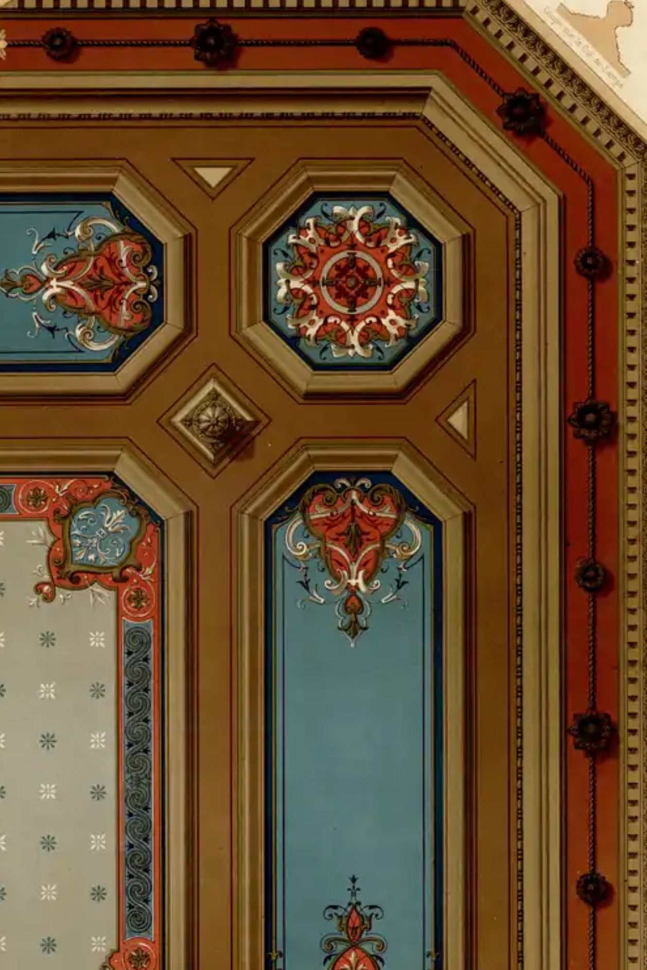 Antique 19th Century Interior Decoration L'architecture Privée Au Xixe