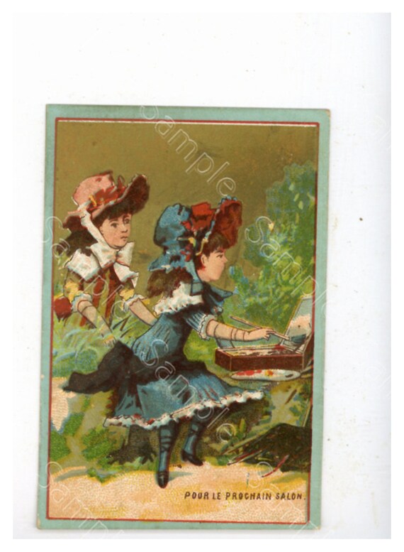 Antique Victorian Trade card chromo children