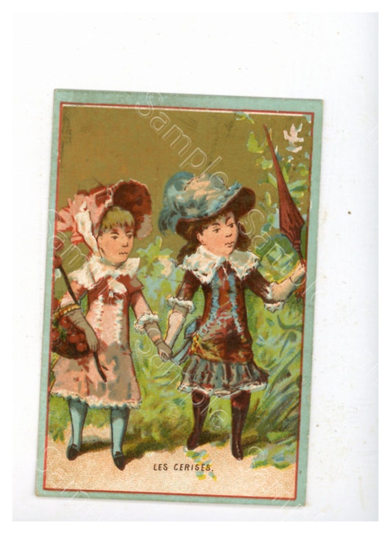 Antique Victorian Trade card chromo children
