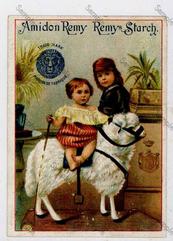 Antique Victorian Trade card chromo Children