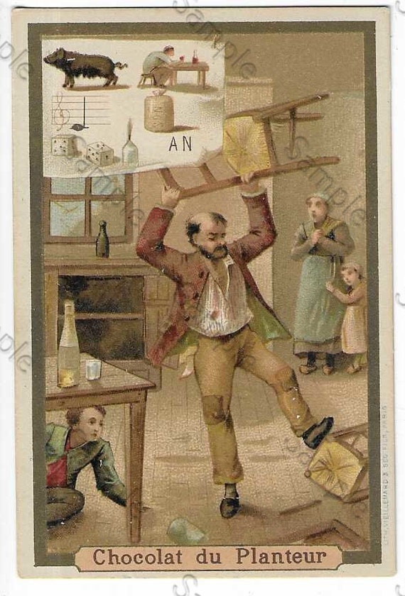 Rare  Victorian Trade card  Colonial food stuff