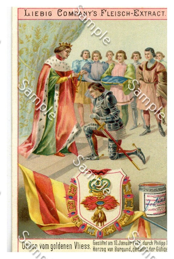 Liebig Victorian Trade card order of the golden fleece