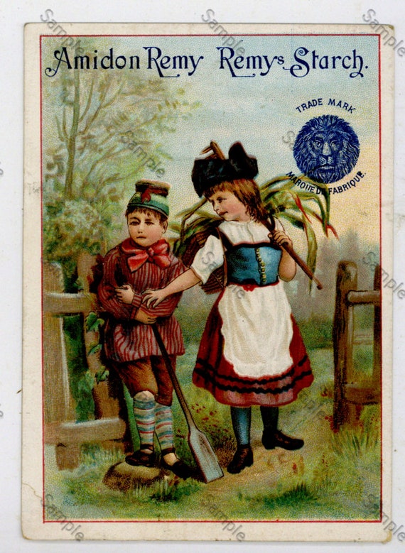 Antique Victorian Trade card chromo children