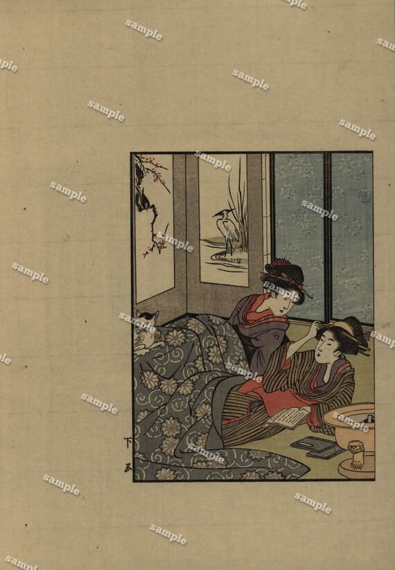 1920  Woodblock print from master Kitagawa Utamaru
