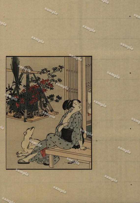 1920  Woodblock print from master Kitagawa Utamaru