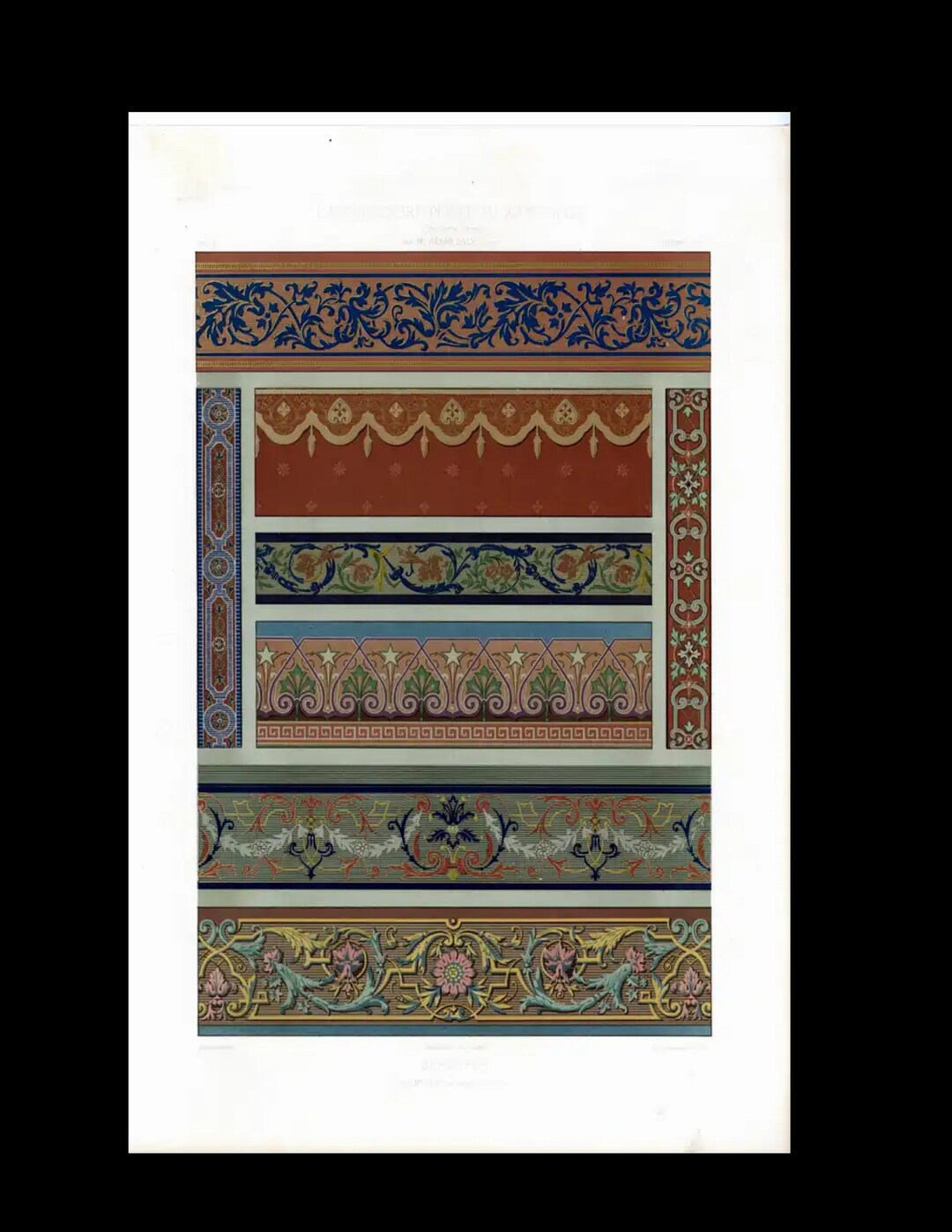 Antique 19th Century Interior Decoration L'architecture Privée Au Xixe