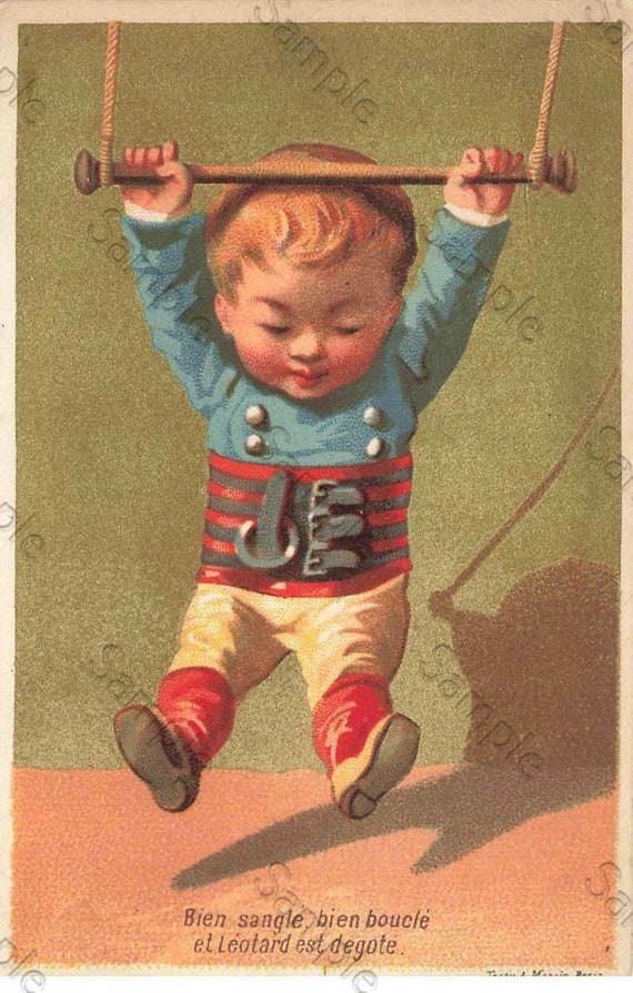 Rare  Victorian Trade card  Baby 2