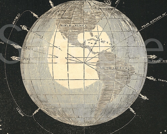 Gorgeous Original print from Smith's Illustrated Atlas of Astronomy stars galaxy planets dates 1850