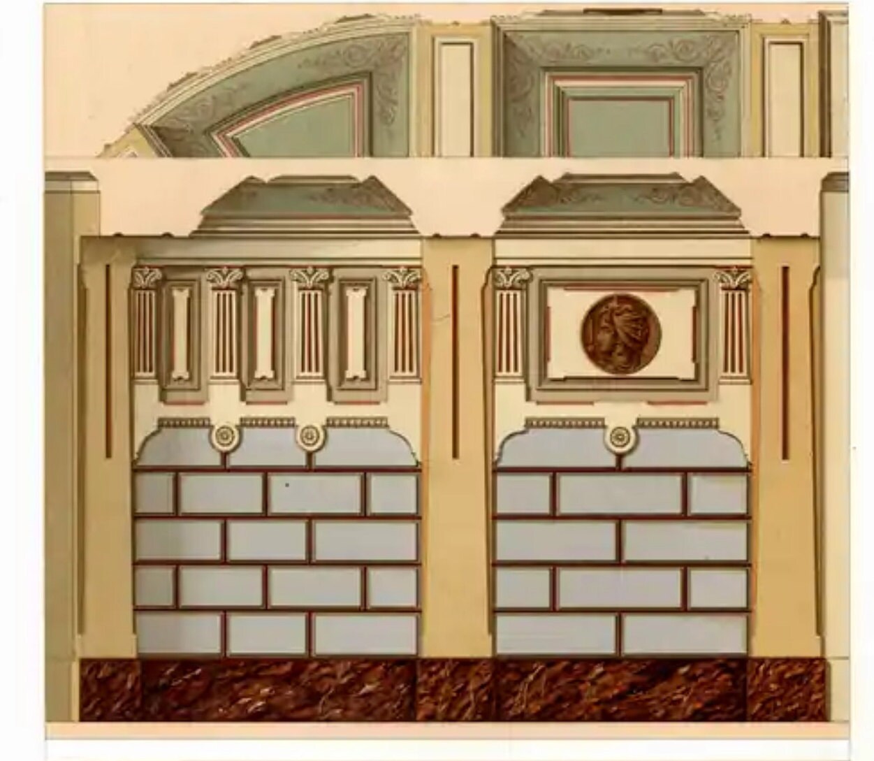 Antique 19th Century Interior Decoration L'architecture Privée Au Xixe