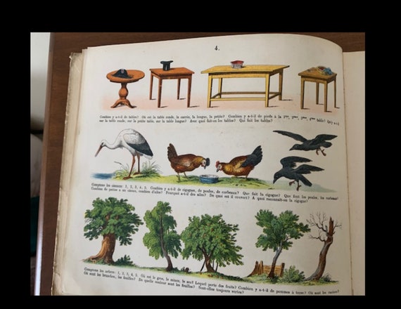 Rare German Children Instruction Recreative book Circa 1890