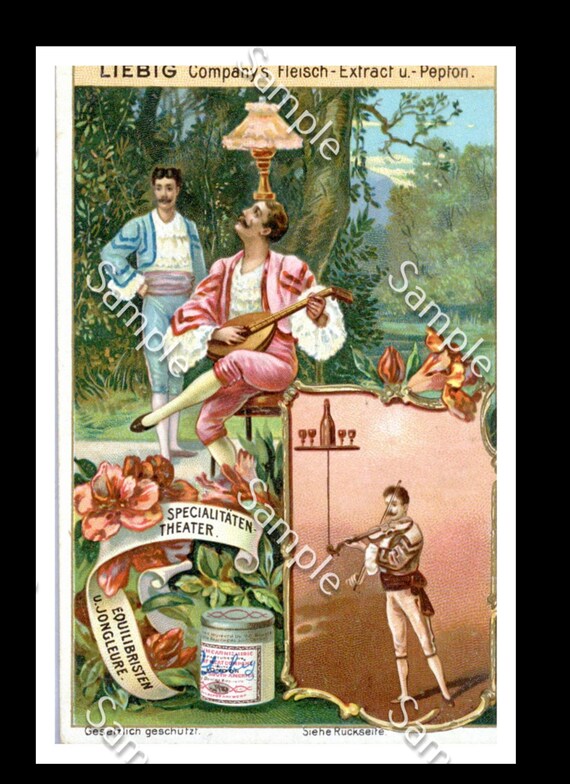 Liebig Victorian Trade card  Theater  Img0014