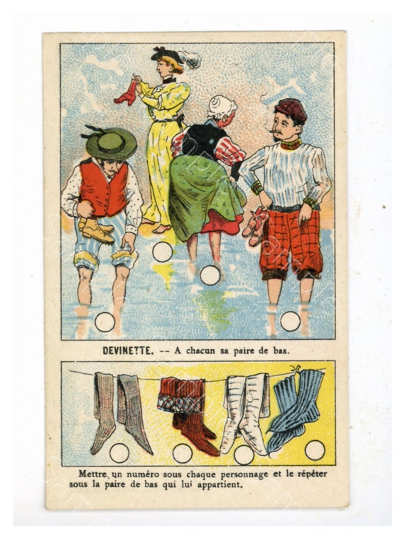 Antique Victorian Trade card chromo People