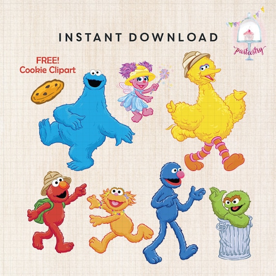 Sesame Street Characters Clipart Il_570xn
