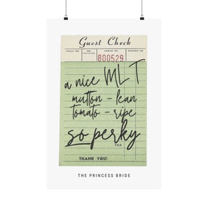 MLT Sandwich Receipt Poster Print Room Art