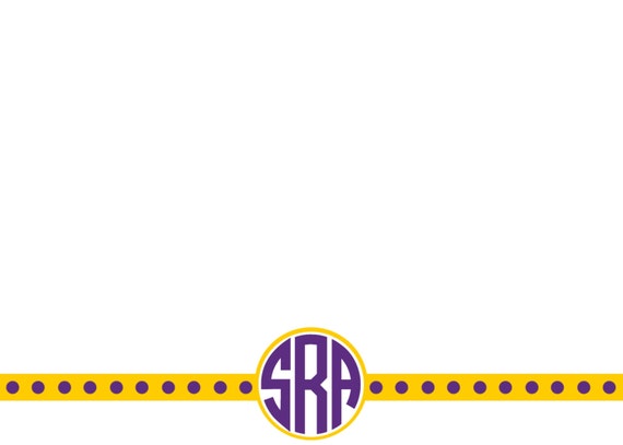 Personalized Blue /& Gold Chevron Stationery 5x7 Note Cards