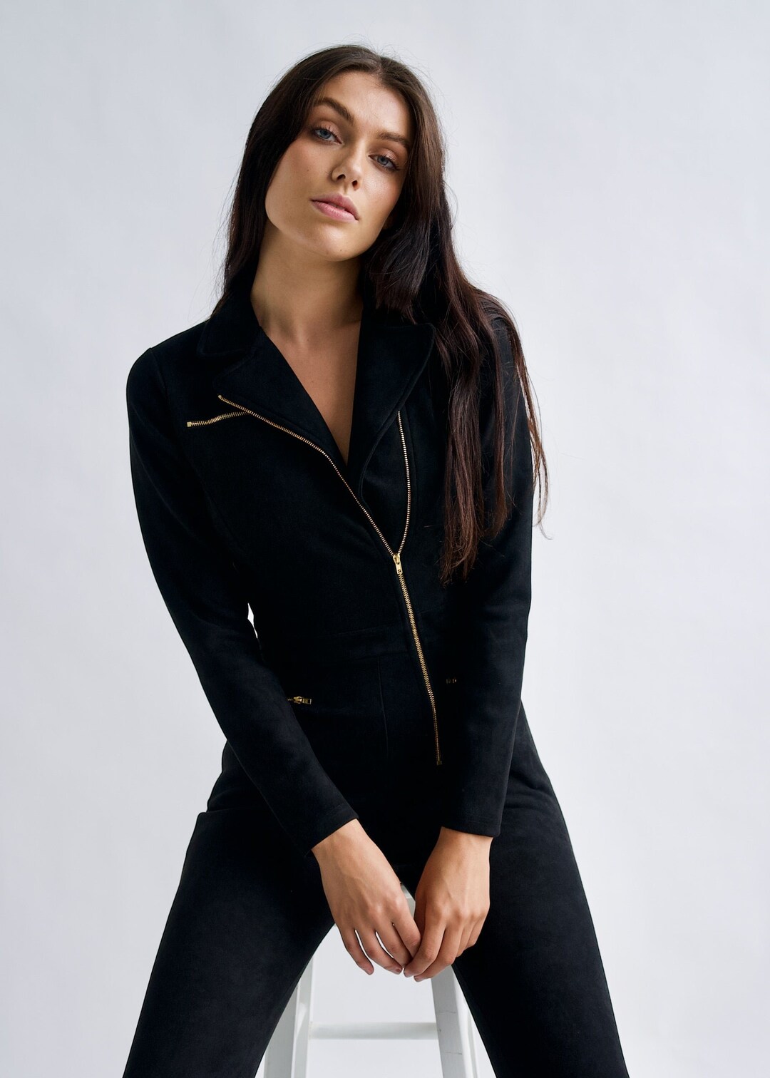 Robe THE ROW Macallister Stretch Knit Dress - Taille S, Noir Nuit, Zip Doré, Neuve Avec étiquettes