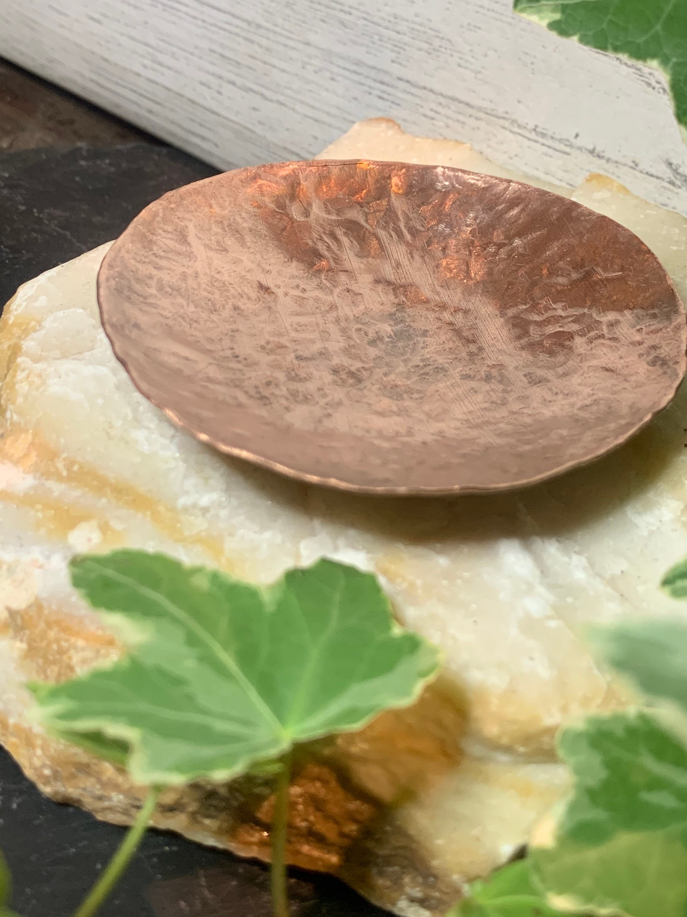 Copper Dish. Candle Holder. Tea Light Holder. Jewellery Dish. Etsy