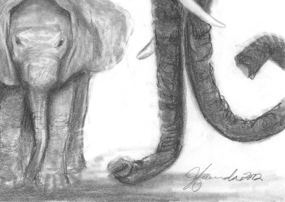 Ołówek Rysunek Print Rodzina Twarze Dzień 35