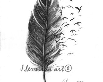 Pencil Drawing Print - Our Greatest Glory - Day 228