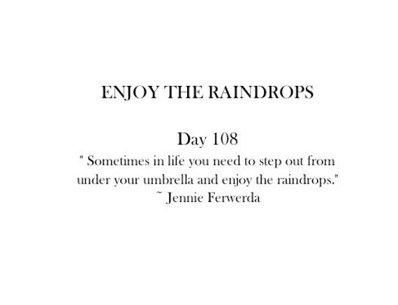 Pencil Drawing Print - Enjoy the Raindrops - Day 108 - Etsy