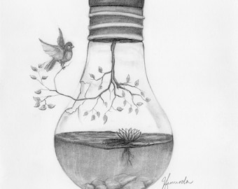Remember - Pencil Drawing Print - Etsy