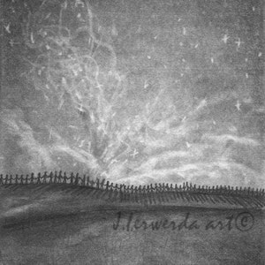 Pencil Drawing Print - Fond Of The Stars - Day 247