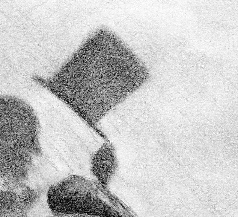 Pencil Drawing Print Shadows and Sunshine Day 363 Etsy