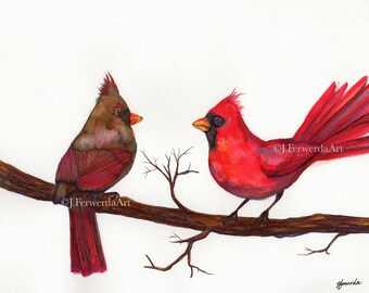 River's Edge Reds - Ink on paper print