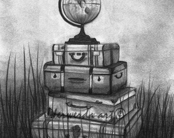 Pencil Drawing Print - The World We Want - Day 212