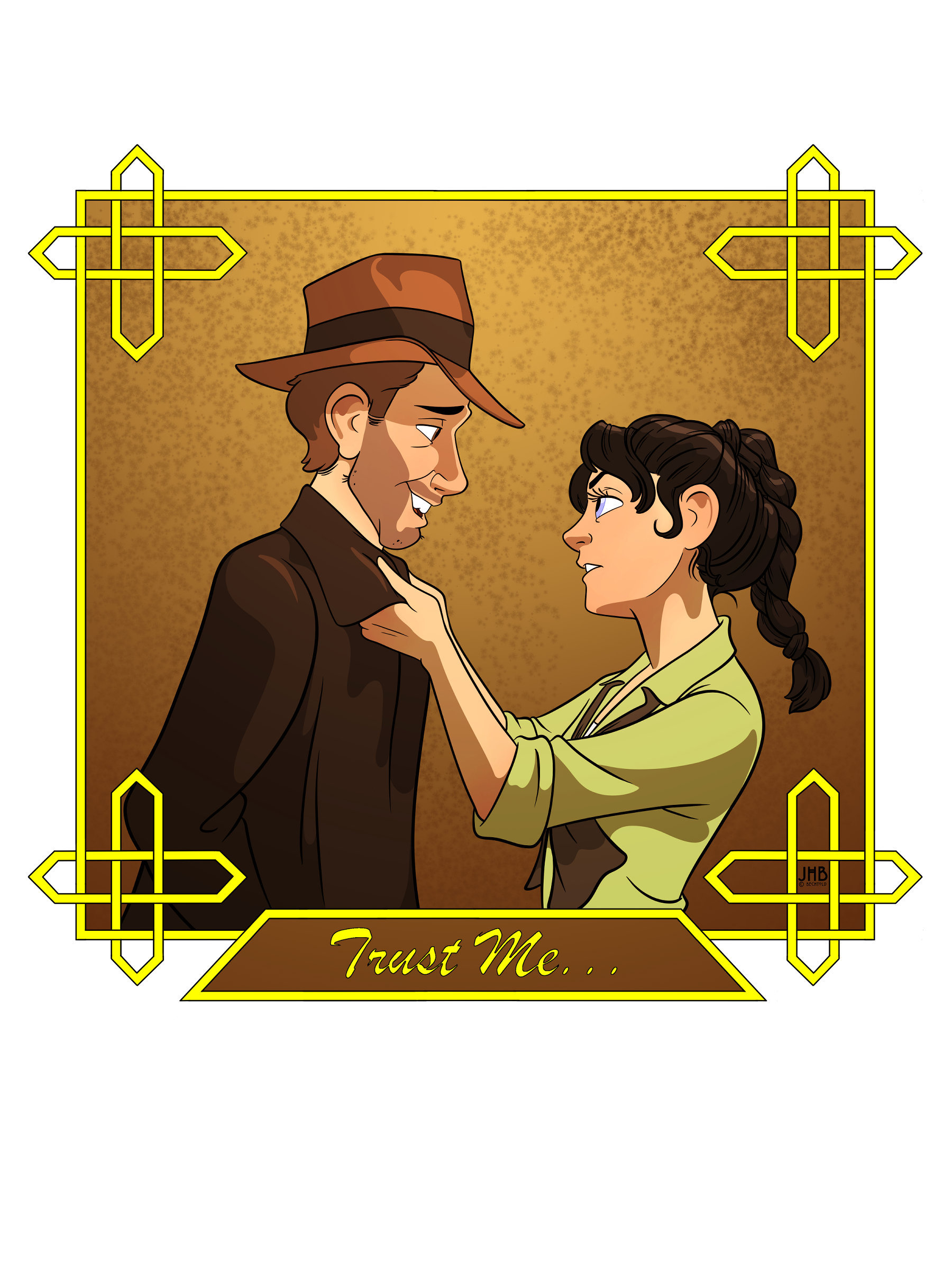 Indiana Jones and Marion Ravenwood Etsy