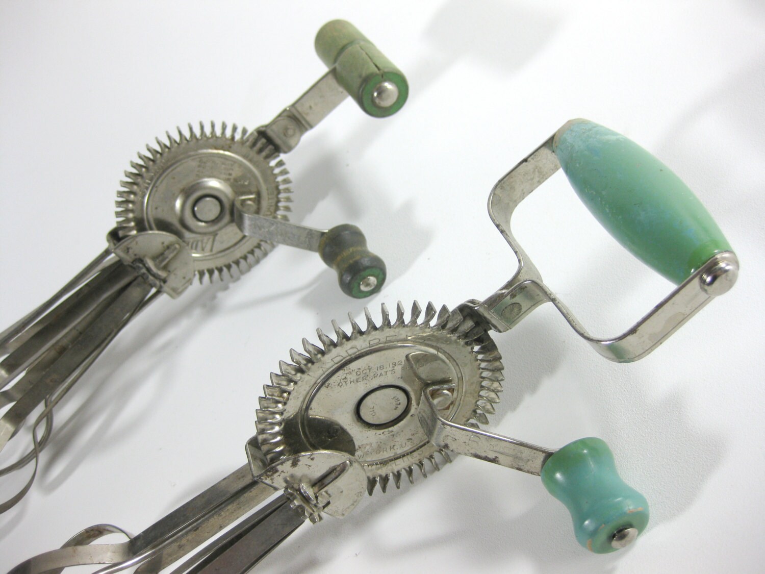 Vintage Hand Mixer Egg Beater Set of 2 'ladd' Egg Etsy