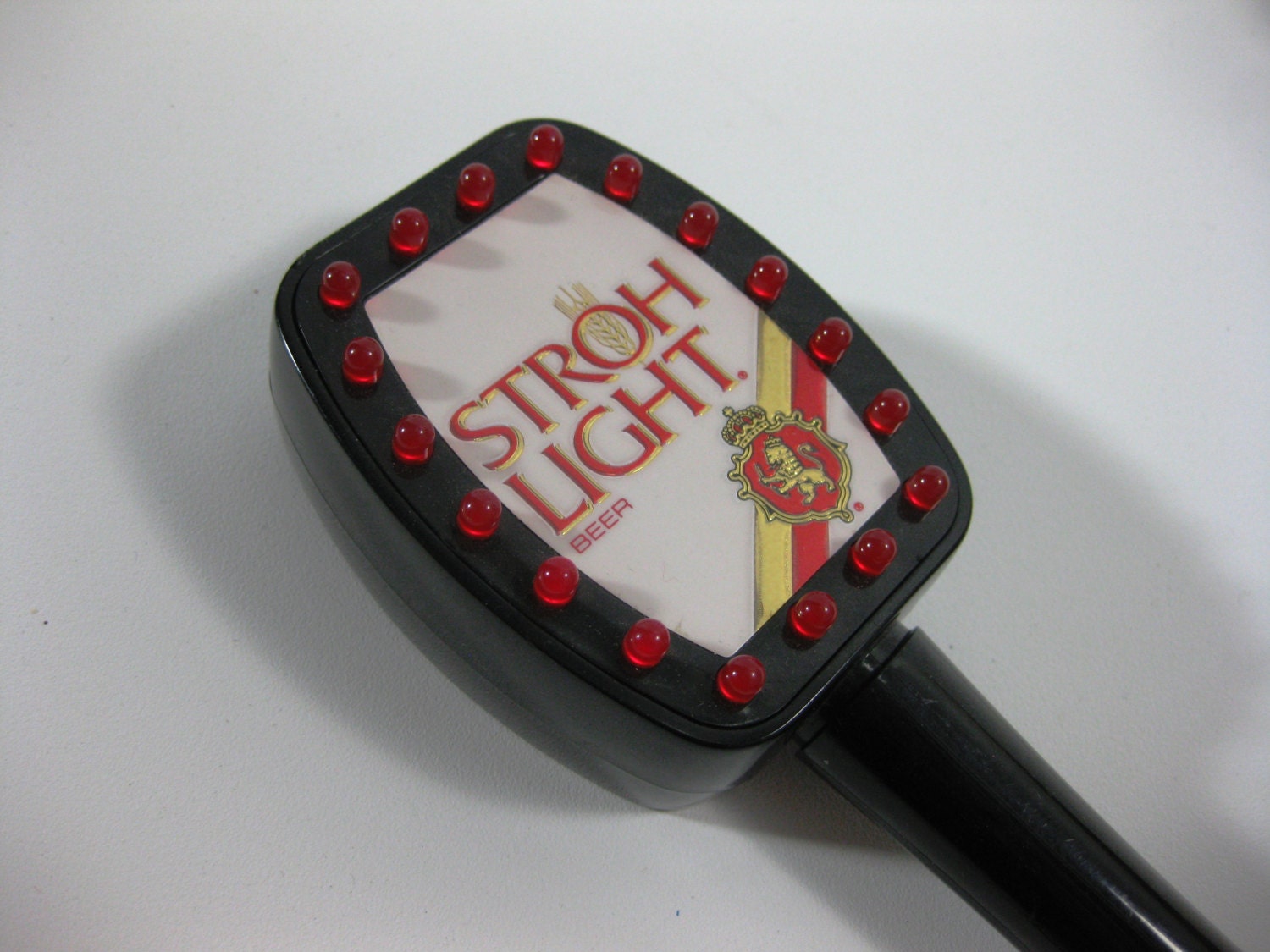 Stroh's Lighted Beer Tap Handle Vintage Bar Beer Tapper Etsy