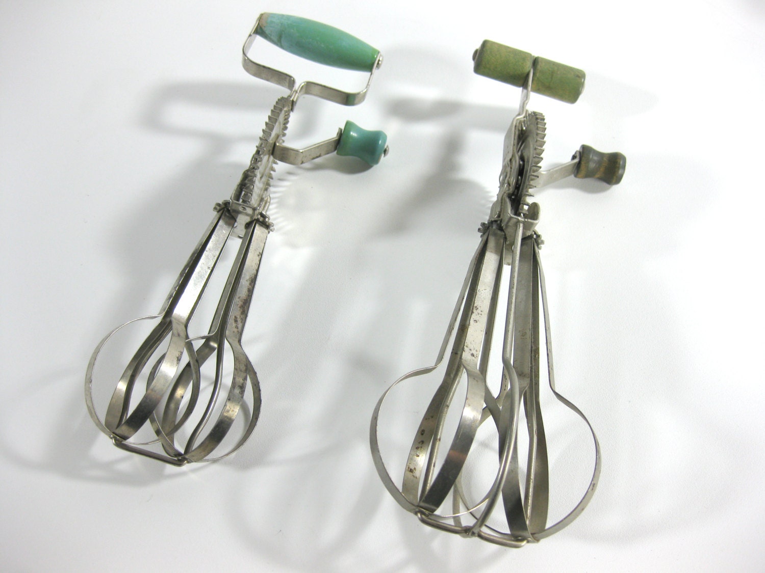Vintage Hand Mixer Egg Beater Set of 2 'ladd' Egg Etsy